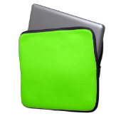 Hellgrün (Vollfarbe) Laptopschutzhülle (Vorderseite Links)