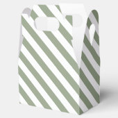 Hellgrün-weiß gestreift geschenkschachtel (Geöffnet)
