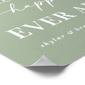 Hellgrün Willkommen in unserem glücklichen aller Z Poster (Ecke)