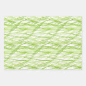 Hellgrün Zitronengelb Braun Abstrakt Geburtstag Geschenkpapier Set (Vorderseite 2)