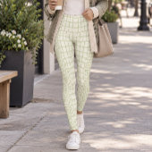 Hellgrüne Alligatorhaut Leggings