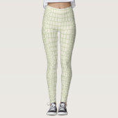 Hellgrüne Alligatorhaut Leggings (Vorderseite)