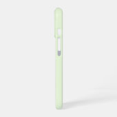 Hellgrüne Anfangsbuchstaben Monogramm Einfach Mini iPhone 16 Hülle (Linke Seite)