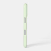 Hellgrüne Anfangsbuchstaben Monogramm Einfach Mini iPhone 16 Hülle (Rechte Seite)