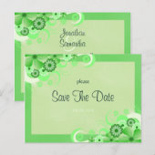 Hellgrüne Ankündigung Datum freihalten (Vorne/Hinten)