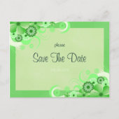 Hellgrüne Ankündigung Datum freihalten (Vorderseite)