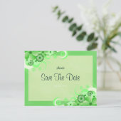 Hellgrüne Ankündigung Datum freihalten (Stehend Vorderseite)