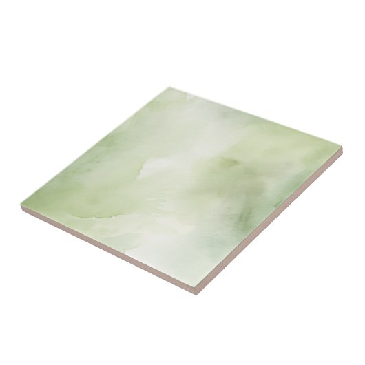 Hellgrüne Aquarellküche Badezimmer Remodel Fliese (Seite)