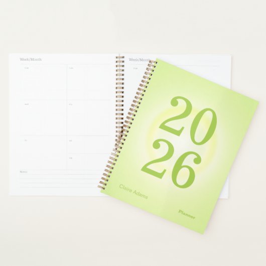 Hellgrüne Aura Big Year Planer (Anzeige)