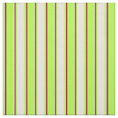 Hellgrüne, beige und dunkle rote Linien Stoff (Muster)
