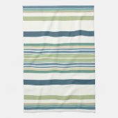 Hellgrüne blaue Streifen Geschirrtuch (Vertikal)