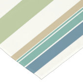 Hellgrüne blaue Streifen Kurzer Tischläufer (Ecke)