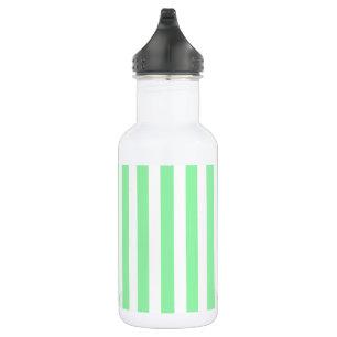 Hellgrüne Bonbonstreifen Edelstahlflasche