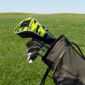 Hellgrüne Camouflage Individuelle Name Golf Headcover (In SItu)