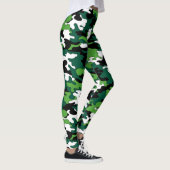 Hellgrüne Camouflage-Leggings Leggings (Rechts)