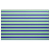 Hellgrüne, dunkelblaue und Minzcremestreifen Stoff (Yard (91,4 cm))