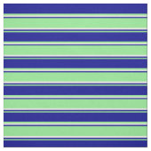 Hellgrüne, dunkelblaue und Minzcremestreifen Stoff (Muster)
