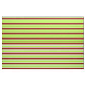 Hellgrüne, dunkelrote und beigefarbene Streifen Stoff (Fat Quarter (45,7 x 55,9 cm))