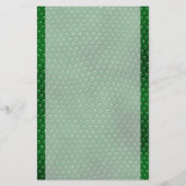 Hellgrüne Eidechsen-Haut stuft Briefpapier ein (Vorderseite)