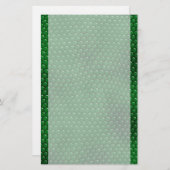 Hellgrüne Eidechsen-Haut stuft Briefpapier ein (Vorne/Hinten)