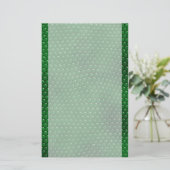 Hellgrüne Eidechsen-Haut stuft Briefpapier ein (Stehend Vorderseite)