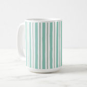 Hellgrüne Farbstrich-Stil Kaffeetasse (Vorderseite Links)