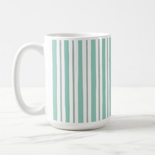 Hellgrüne Farbstrich-Stil Kaffeetasse (Links)