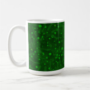 Hellgrüne Farbstriche. Kaffeetasse