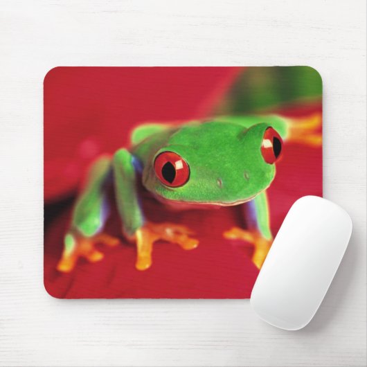 Hellgrüne Frosch-Mäusematte Mousepad (Mit Mouse)