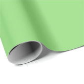 Hellgrüne Frühlingsfarbe mit Farbakzent Geschenkpapier (Rolleneckpunkt)
