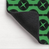 Hellgrüne, gelegentlich auftretende Kreise Mousepa Mousepad (Ecke)