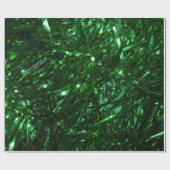 hellgrüne, glänzende Weihnachtsbaumfalte Geschenkpapier (Flach)