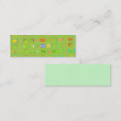 Hellgrüne Glasmosaik-Fliesen-kundenspezifische Mini Visitenkarte (Vorne/Hinten)