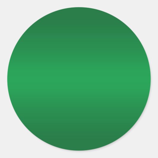 Hellgrüne Gradient Blank Runder Aufkleber (Vorderseite)