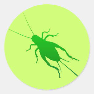 Hellgrüne Grille Runder Aufkleber