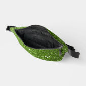 Hellgrüne Imitate Glitzer Glitzern Bauchtasche (Offen)