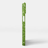 Hellgrüne Imitate Glitzer Glitzern iPhone Hülle (Rechte Seite)