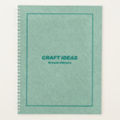 Hellgrüne Imitate Leinenstruktur Planer (Vorderseite)