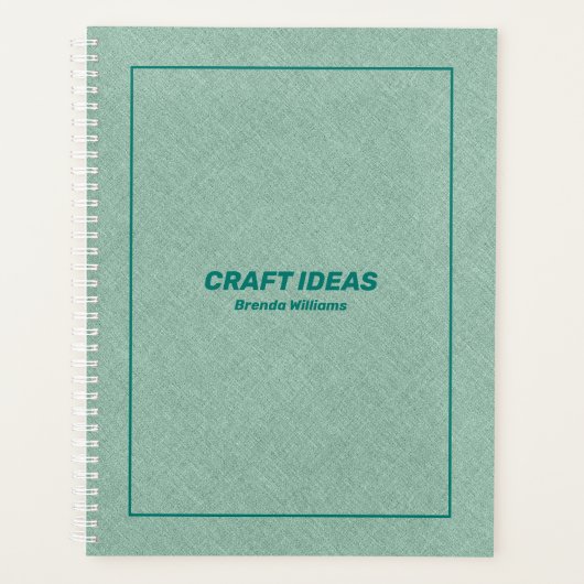 Hellgrüne Imitate Leinenstruktur Planer (Vorderseite)