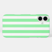 Hellgrüne Kerzenstreifen Case-Mate iPhone Hülle (Rückseite (Horizontal))