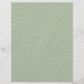Hellgrüne Leinenstofftextur Briefbogen (Rückseite)