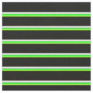 Hellgrüne, Limone, beige und schwarz gefärbte Lini Stoff