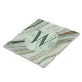 Hellgrüne Marmorplatte Fliese (Seite)