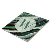 Hellgrüne Marmorplatte Fliese (Seite)