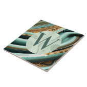 Hellgrüne Marmorplatte Fliese (Seite)