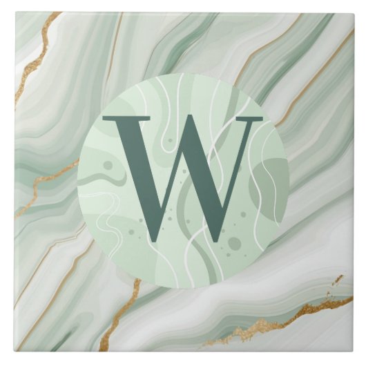 Hellgrüne Marmorplatte Fliese (Vorderseite)