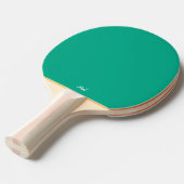 Hellgrüne Mit Monogramm Pingpongpaddel Tischtennis Schläger (Vorderseite)