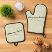 Hellgrüne Ofenhandschuh, Topflappen Ofenhandschuh & Topflappen-Set (Oben Unten)