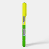 Hellgrüne orange-gelbe hellblaue Schleife Case-Mate iPhone Hülle (Rückseite / Rechts)