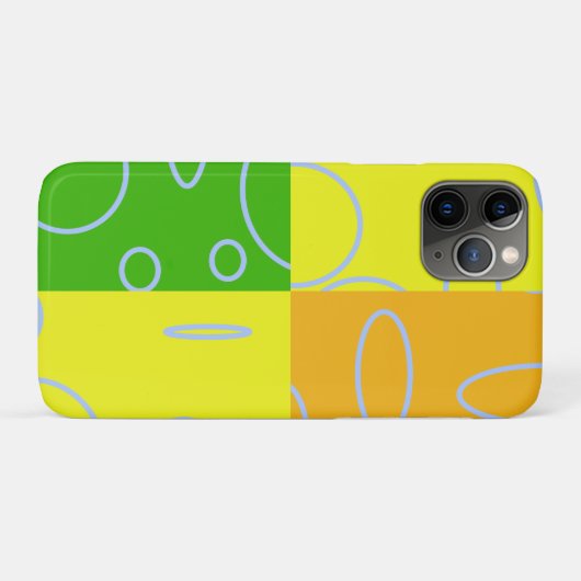 Hellgrüne orange-gelbe hellblaue Schleife Case-Mate iPhone Hülle (Rückseite (Horizontal))